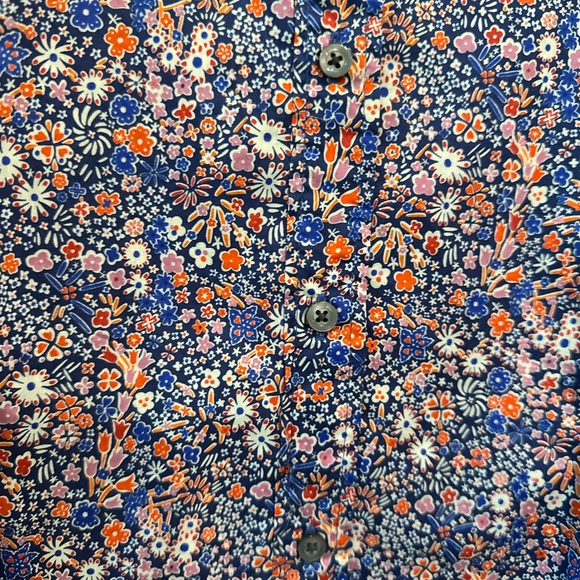 J. CREW Liberty Print Blouse “Kayoko” Ditsy Floral Fine Cotton NWT Size 14 Poppy - Picture 5 of 7